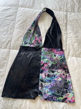 Ajune the label custom Plunge playsuit- MEDIUM